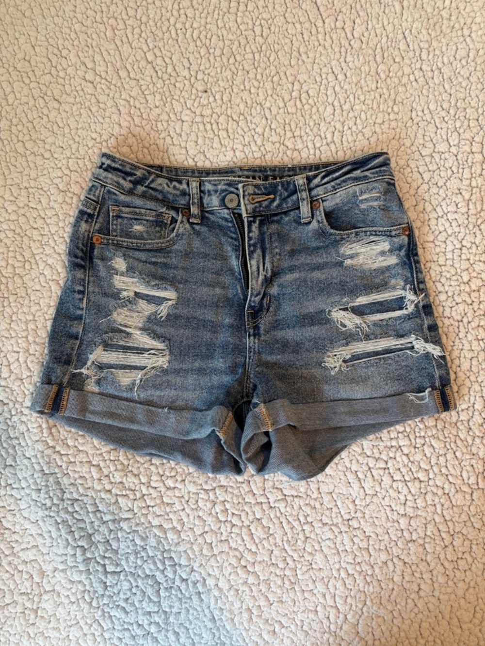 American eagle stretch mom shorts